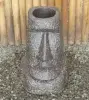 Artikelbild 1 des Artikels “Moai-Kopf als Pflanzgefäß, ca. 40cm hoch, 12cm Durchmesser und 13cm Tiefe des Lochs. Aus Stein gegossen, handgefertigt & gefärbt “